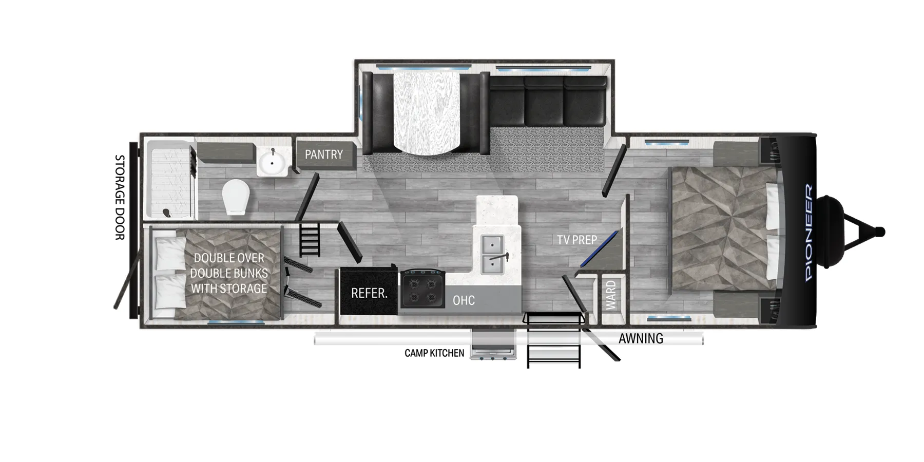 Heartland Pioneer BH281 floor plan