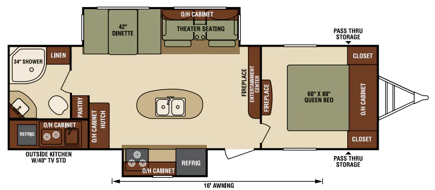 Venture RV SportTrek Touring Edition STT280VRB floor plan