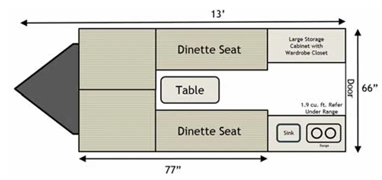 Aliner Ascape CAMP floor plan