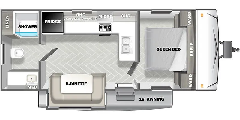 Forest River EVO Elite 2445RB floor plan