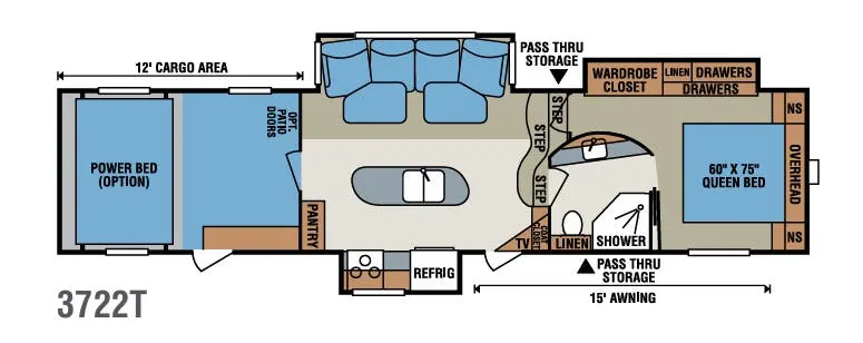 K-Z Inferno 3722T floor plan