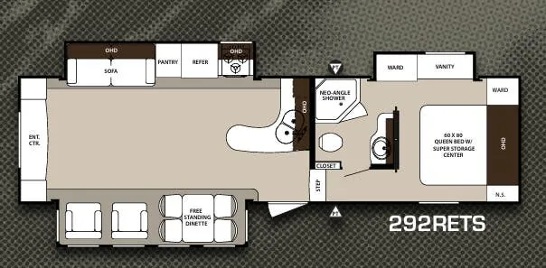Forest River Surveyor 292RETS floor plan
