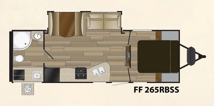 Cruiser RV Fun Finder Signature 265RBSS floor plan