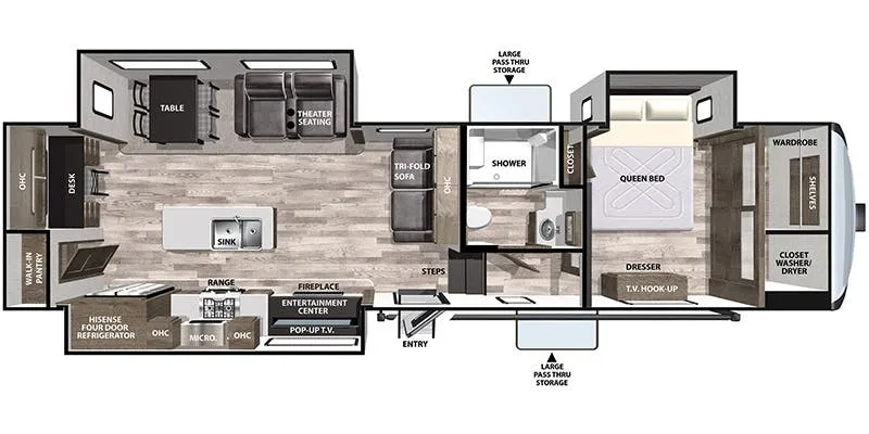 Forest River Cardinal 25th Anniversary Edition 344SKX floor plan