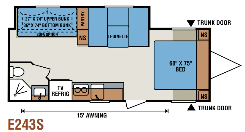 K-Z Spree Escape E243S floor plan