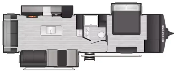 2027 Keystone Passport 3100RE floor plan