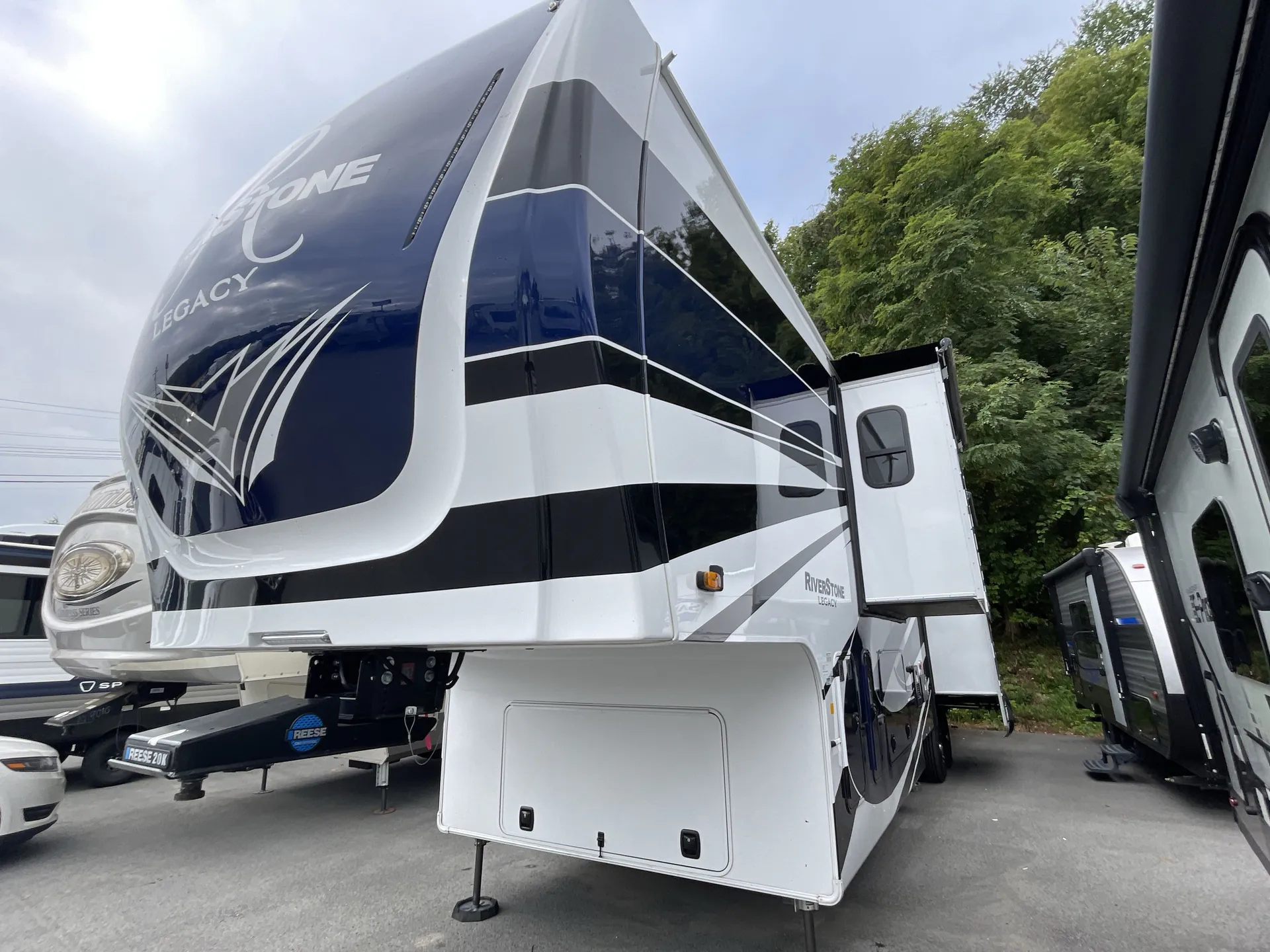 2023 Forest River Riverstone Legacy 39RKFB — campside