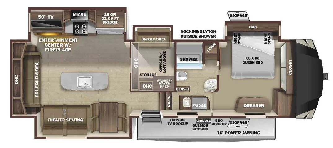 Highland Ridge Mesa Ridge 371MBH floor plan