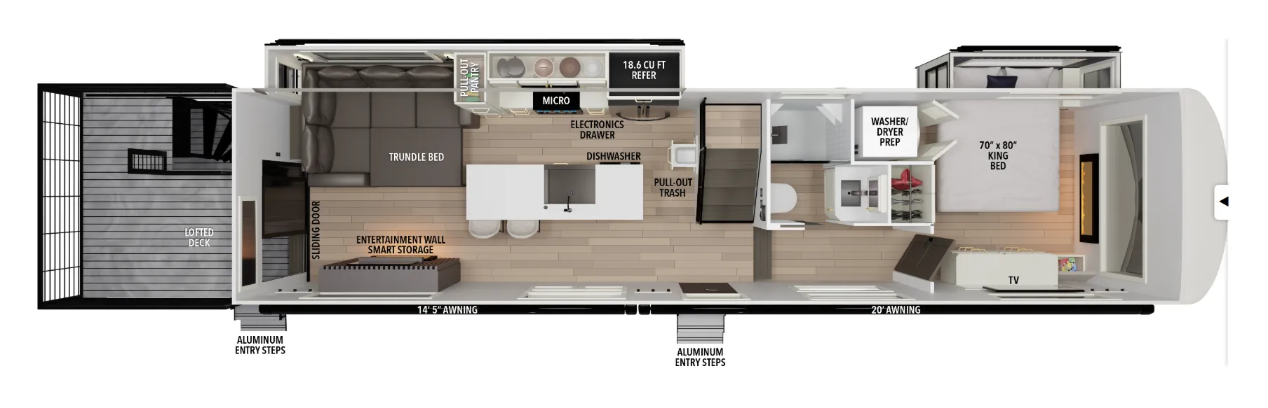 2026 Grand Design Foundation 42GD - Floor plan