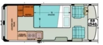 Sportsmobile Transit 134S floor plan