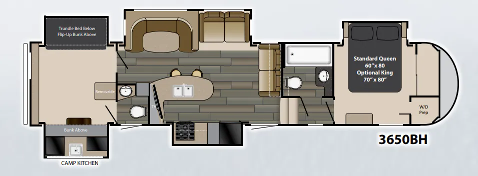 Heartland Gateway 3650BH floor plan