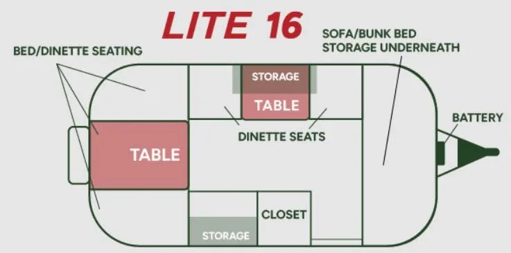Scamp Lite 16 floor plan
