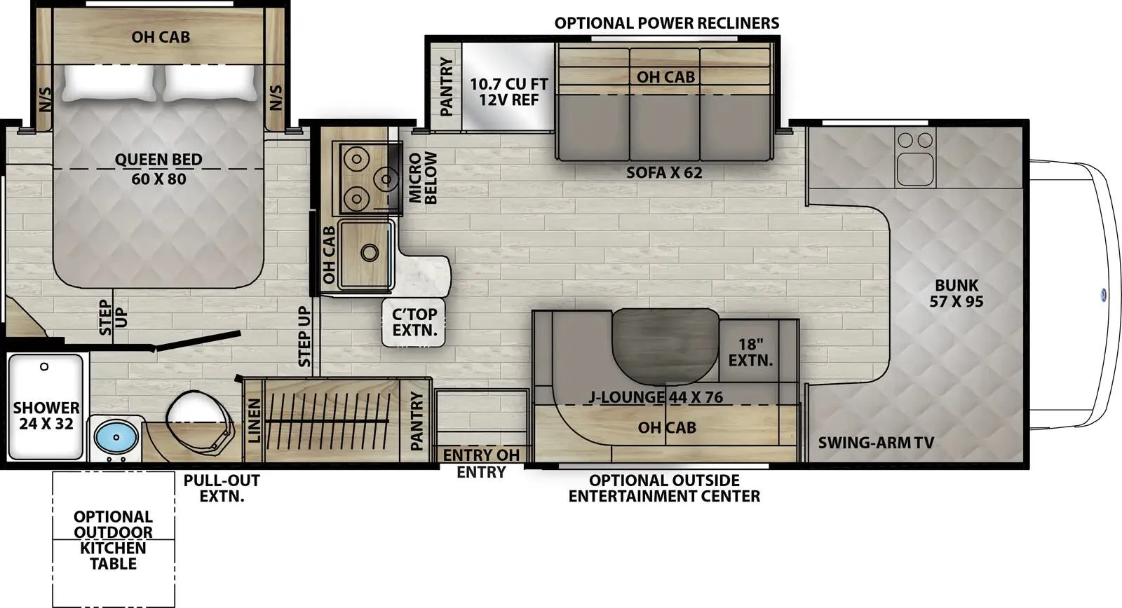 2025 Coachmen Leprechaun 260DS - Floor plan