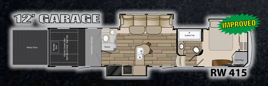 Heartland Road Warrior 415 floor plan