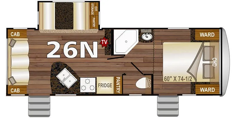 Northwood Nash 26N floor plan