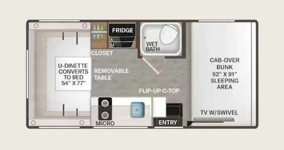 Thor Motor Coach Coleman 19EZ floor plan