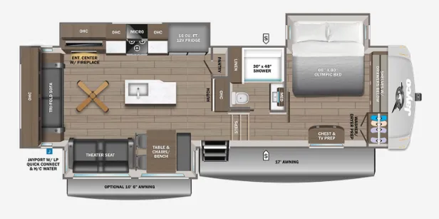 2027 Jayco Eagle 321RSTS - Floor plan