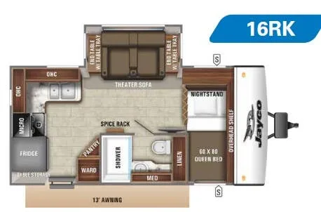 Jayco Jay Feather 16RK floor plan