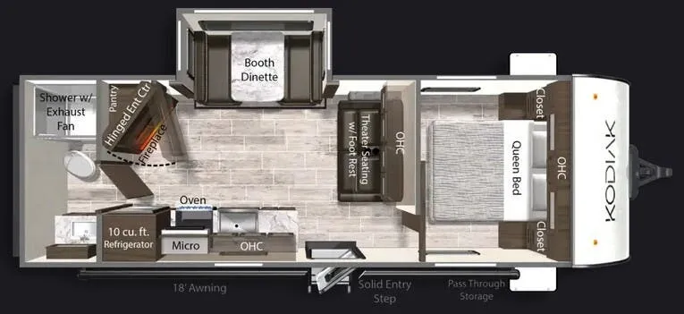 Dutchmen Kodiak 242RBSL floor plan