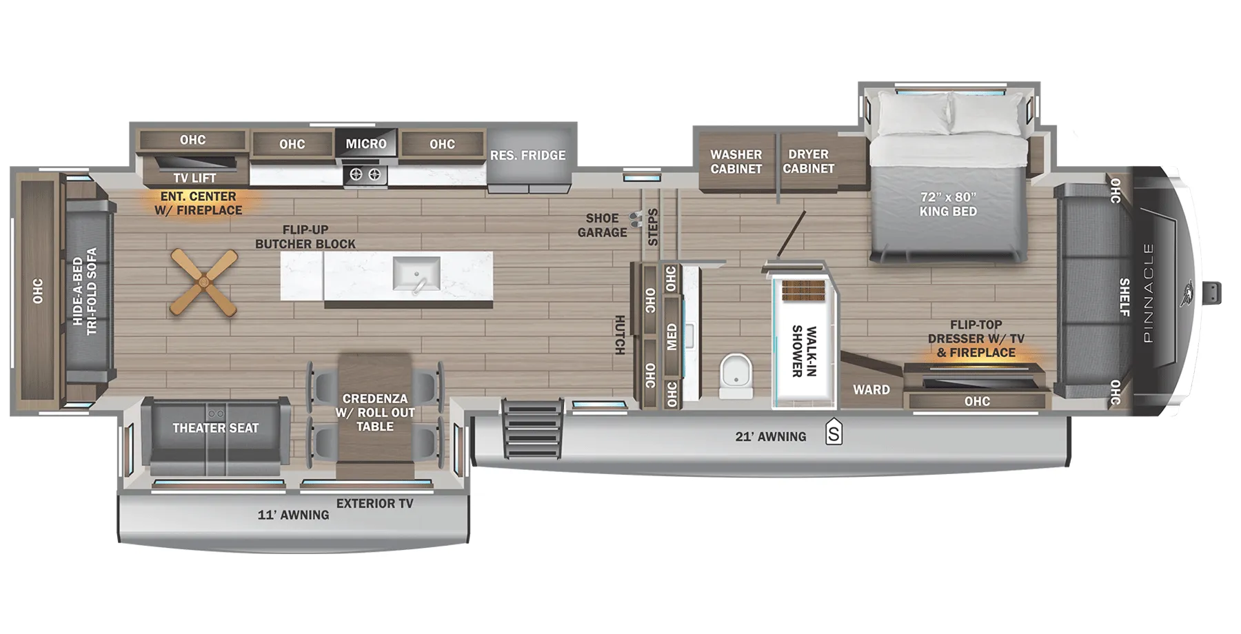 2026 Jayco Pinnacle 38SSWS - Floor plan