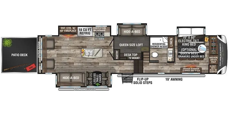 K-Z Durango Gold G382MBQ floor plan