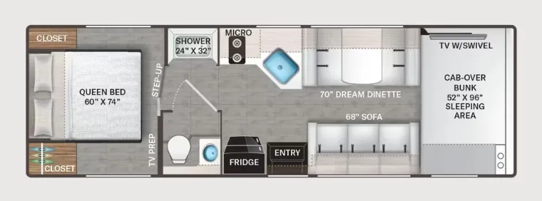 Thor Motor Coach Quantum LZ28 floor plan