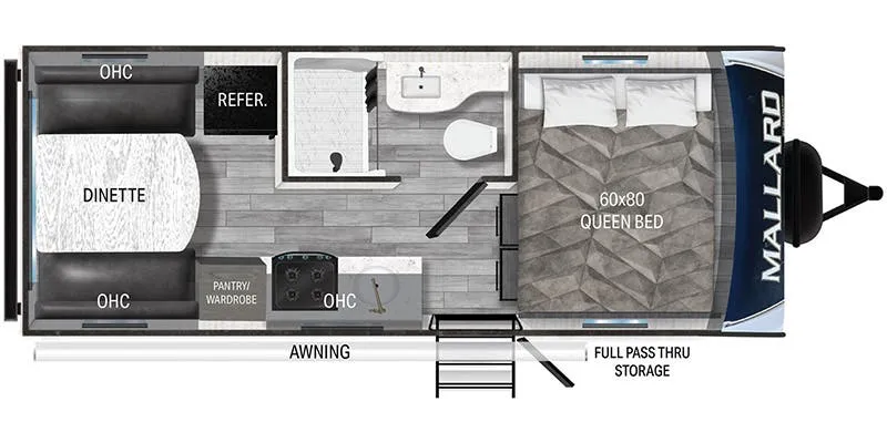 Heartland Mallard Pathfinder M16SRD floor plan