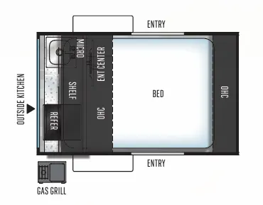 Forest River Rockwood Geo Pro G12RK floor plan