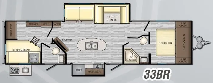 CrossRoads Volante 33BR floor plan