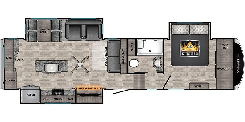 CrossRoads Volante VL3251RD High Profile floor plan