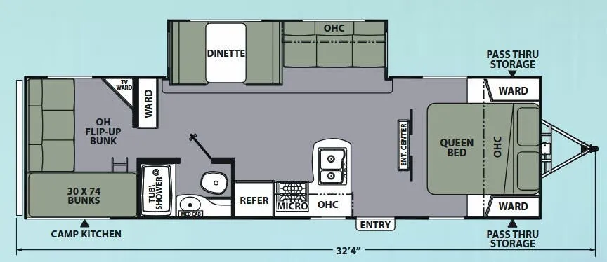 Coachmen Apex Ultra-Lite 289TBSS floor plan
