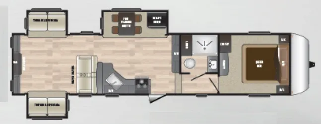 Keystone Hideout 315RDTS floor plan