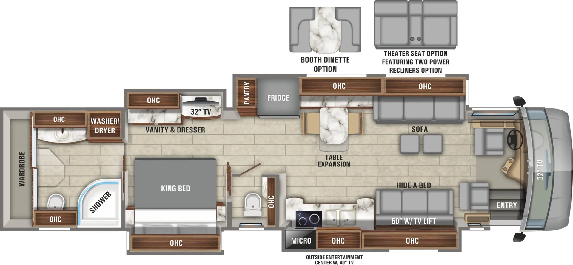 2019 Entegra Coach Anthem 44W - Floor plan