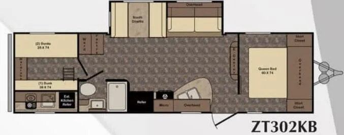 CrossRoads Z-1 1 ZT302KB floor plan