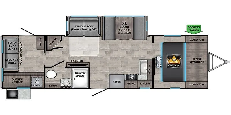 2022 CrossRoads Sunset Trail Super Lite SS299QB floor plan