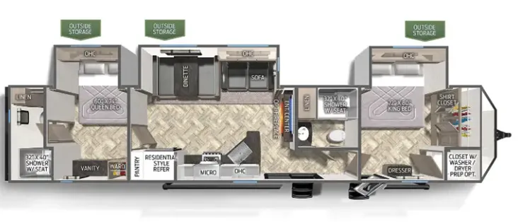 2024 Palomino Puma 39DBT - Floor plan