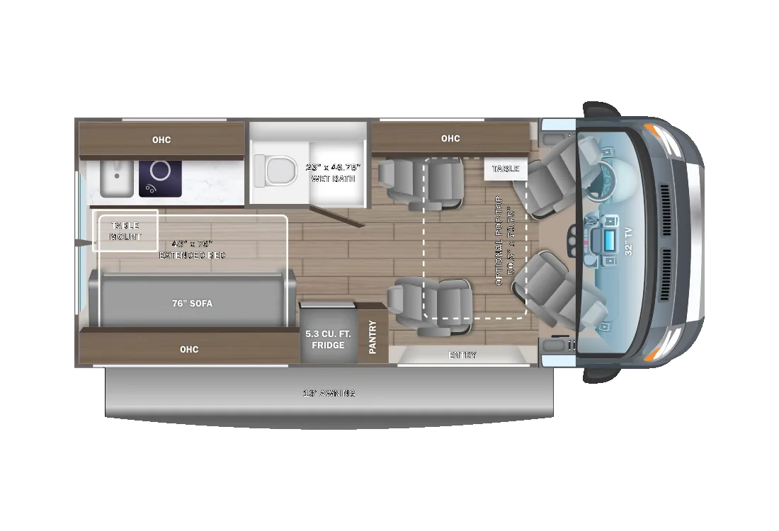Entegra Coach Ethos 20A floor plan