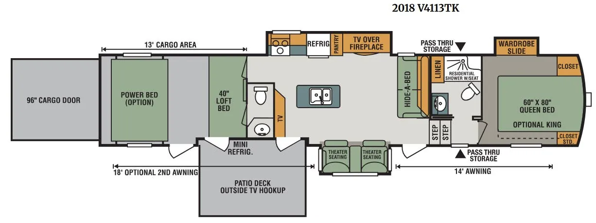 K-Z Venom V4113TK floor plan