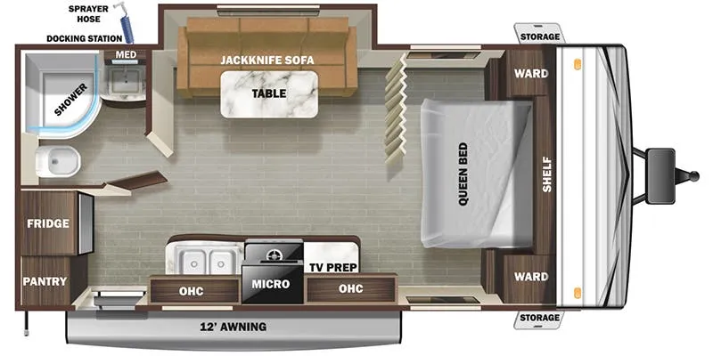 2021 Starcraft Autumn Ridge 20FBS - Floor plan