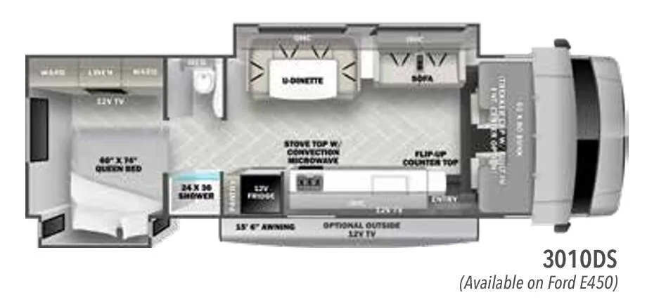 Forest River Sunseeker Classic 3010DS floor plan