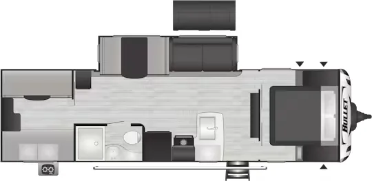 Keystone Bullet Premium 287QBSWE floor plan