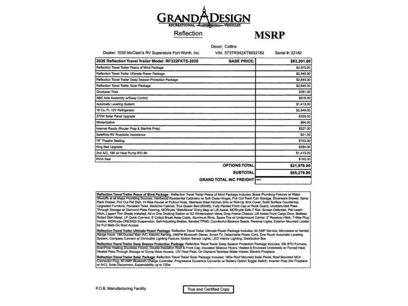 2026 Grand Design Reflection 322FKTS - Photo 4