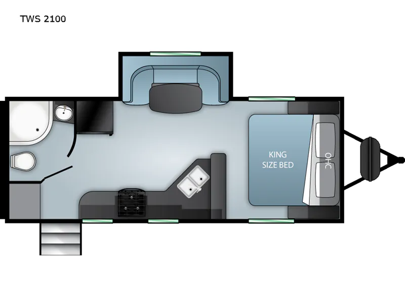 2022 Cruiser RV Twilight Signature TWS 2100 — Floor plan