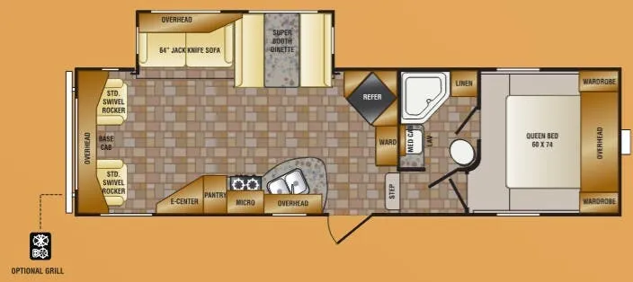 CrossRoads Zinger ZF30RL floor plan