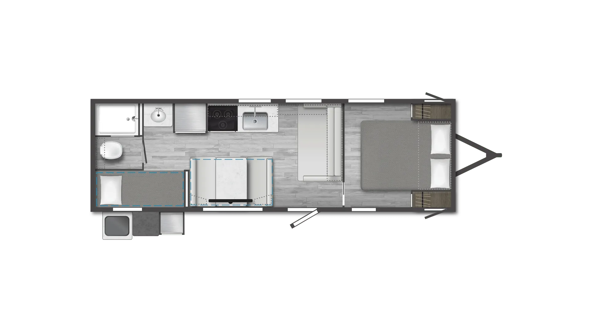 2024 Winnebago Access 26BH - Floor plan