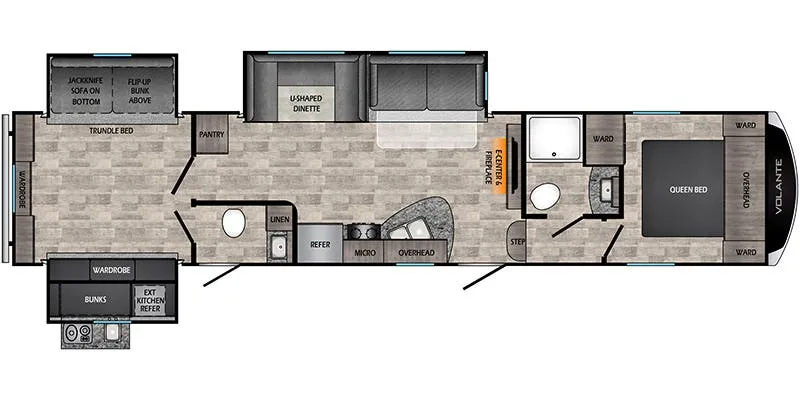 CrossRoads Volante VL360DB floor plan