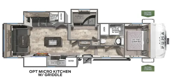 Palomino Puma 315BHTS floor plan