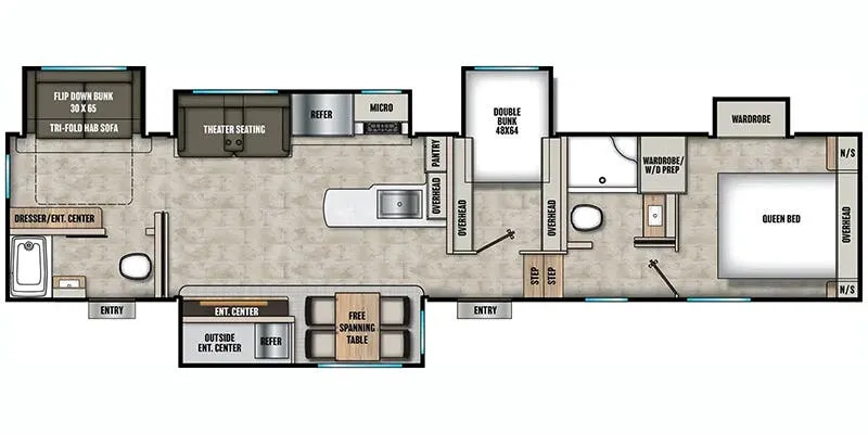 2025 Coachmen Chaparral 373MBRB floor plan