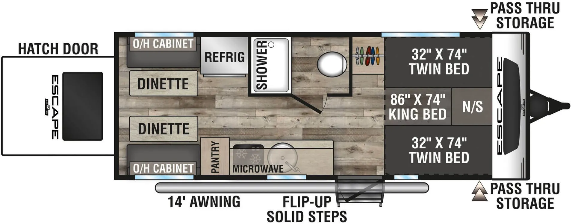 K-Z Escape E20 Hatch floor plan