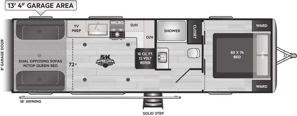 2026 Keystone Impact Aluminum 2813 floor plan